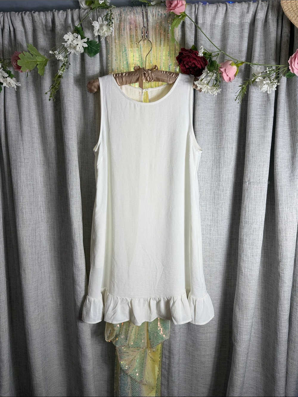 Sleeveless Ruffled Midi Dress